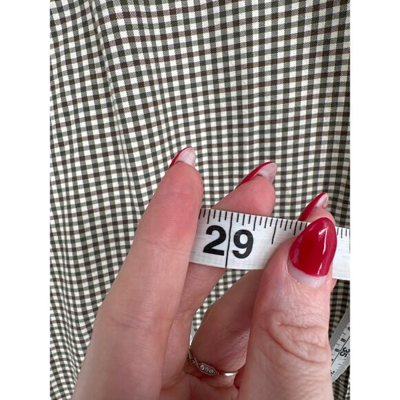 90s Vintage Ralph Lauren Shirt Men XL Olive Green Check Plaid Button Pony Cotton - Picture 9 of 9